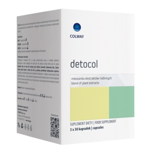 DetoCol COLWAY – 90 kapsułek z ekstraktami roślinnymi